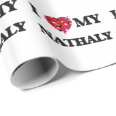 Liebe I mein Nathaly Geschenkpapier (Rolleneckpunkt)