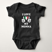 Liebe I mein Nonna italienisches Baby Strampler (Vorderseite)