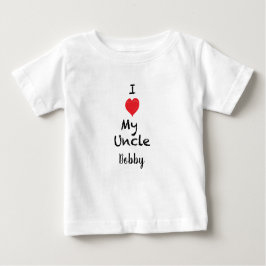 Liebe I mein Onkel Customizable Baby Shirt