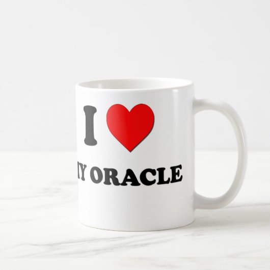 Liebe I mein Oracle Kaffeetasse (Rechts)