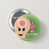 Liebe I mein Ostomy! Button (Vorne & Hinten)