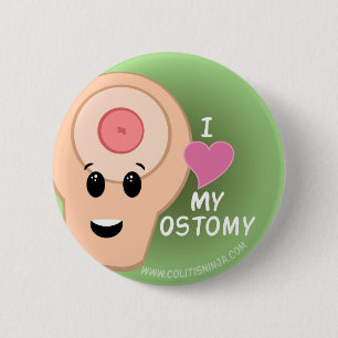 Liebe I mein Ostomy! Button