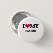 Liebe I mein Pastor Button (Vorne & Hinten)