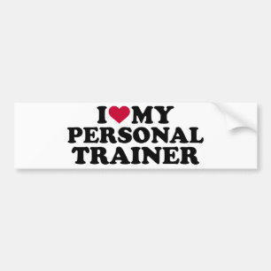 Liebe I mein persönlicher Trainer Autoaufkleber