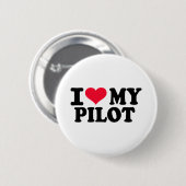 Liebe I mein Pilot Button (Vorne & Hinten)