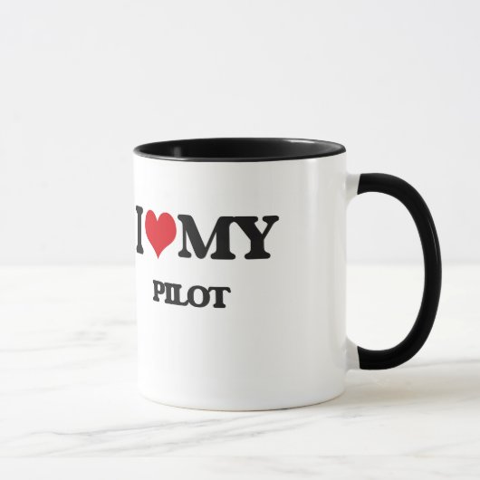 Liebe I mein Pilot Tasse (Rechts)