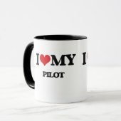 Liebe I mein Pilot Tasse (Vorderseite Links)