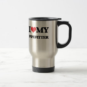 Liebe I mein Pipefitter Reisebecher