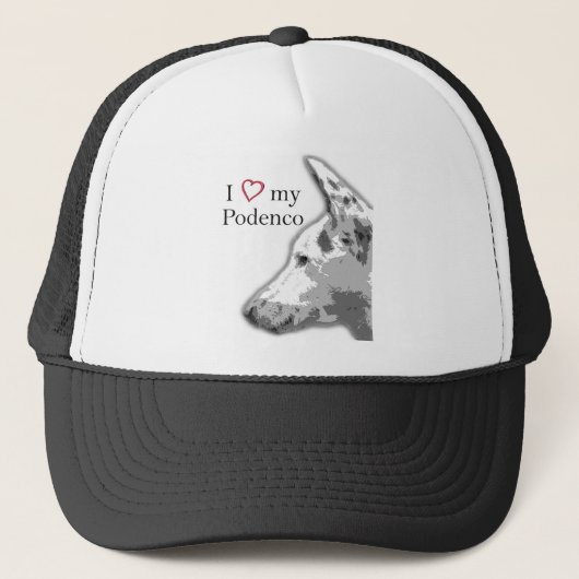 Liebe I mein podenco Truckerkappe (Vorderseite)