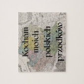 Liebe I mein polnisches kundenspezifisches Puzzle (Vertikal)