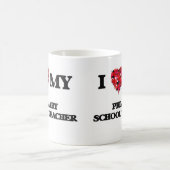 Liebe I mein Primärschule-Lehrer Kaffeetasse (Mittel)