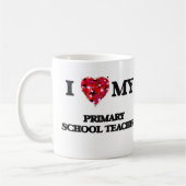 Liebe I mein Primärschule-Lehrer Kaffeetasse (Links)
