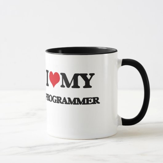 Liebe I mein Programmierer Tasse (Rechts)