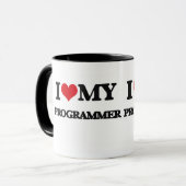 Liebe I mein Programmierer Tasse (Vorderseite Links)
