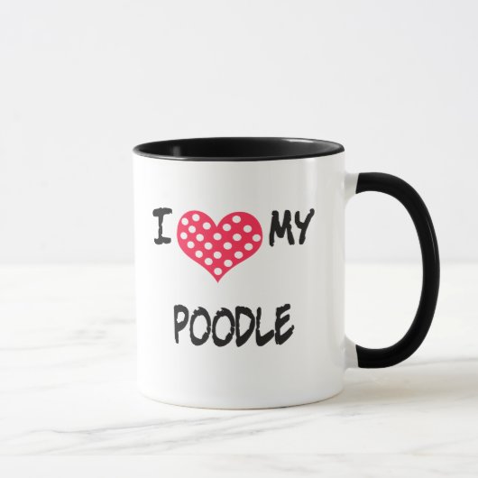 Liebe I mein Pudel Tasse (Rechts)