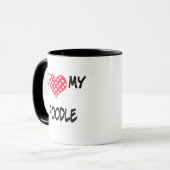 Liebe I mein Pudel Tasse (Vorderseite Links)
