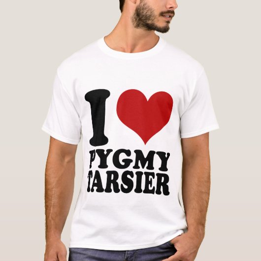 Liebe I mein PygmäenTarsier T-Shirt (Vorderseite)