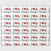 Liebe I mein Radiologe Geschenkpapier (Flach)