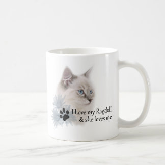 Liebe I mein ragdoll Kaffeetasse