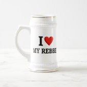 Liebe I mein Rebbe Bierglas (Links)