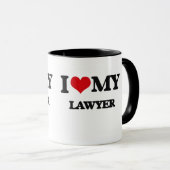 Liebe I mein Rechtsanwalt Tasse (VorderseiteRechts)