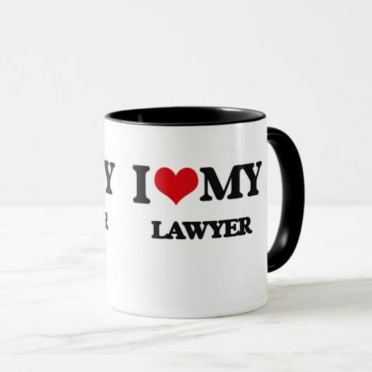 Liebe I mein Rechtsanwalt Tasse (VorderseiteRechts)