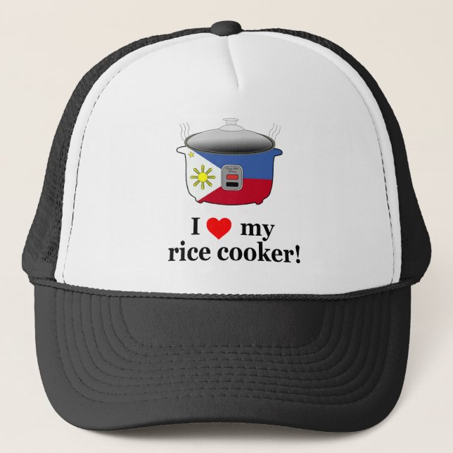 Liebe I mein Reiskocher Truckerkappe (Vorderseite)