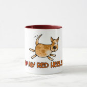 Liebe I mein rotes heeler Tasse (Zentrum)
