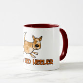Liebe I mein rotes heeler Tasse (VorderseiteRechts)