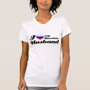 Liebe I mein russischer Ehemann T-Shirt