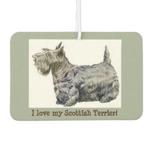 Liebe I mein schottischer Terrier! Autolufterfrischer