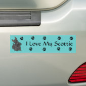 Liebe I mein Scottie Autoaufkleber (Auf Auto)