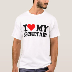 Liebe I mein Sekretär T-Shirt