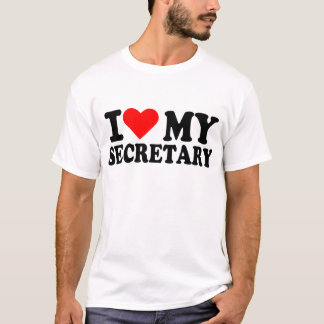 Liebe I mein Sekretär T-Shirt