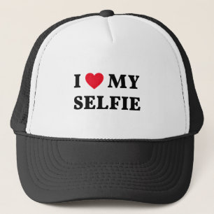 Liebe I mein selfie, Wortkunst, Textentwurf Truckerkappe