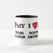 Liebe I mein Software-Entwickler Tasse (Zentrum)