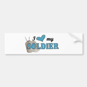 Liebe I mein Soldat Autoaufkleber