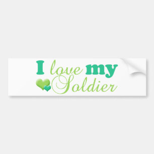 Liebe I mein Soldat-Autoaufkleber Autoaufkleber