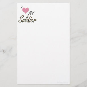 Liebe I mein Soldat Briefpapier