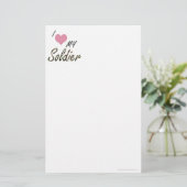 Liebe I mein Soldat Briefpapier (Stehend Vorderseite)
