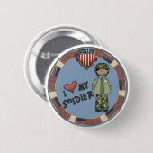 Liebe I mein soldier1a Button (Vorne & Hinten)