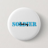 Liebe I mein solider Button (Vorderseite)
