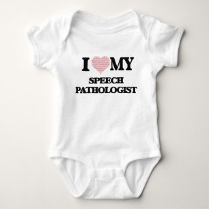 Liebe I mein Sprache-Pathologe (Herz gemacht vom Baby Strampler