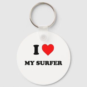 Liebe I mein Surfer Schlüsselanhänger