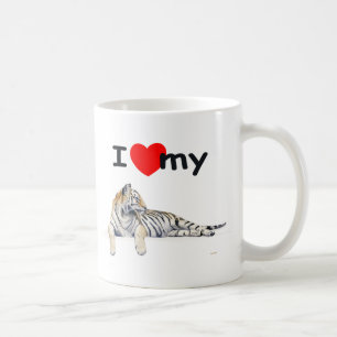 Liebe I mein Tiger (für Licht) Kaffeetasse