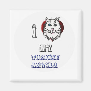 Liebe I mein türkisches Angora Magnet