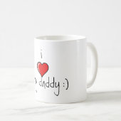 Liebe I mein Vati Becher Kaffeetasse (VorderseiteRechts)