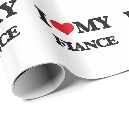 Liebe I mein Verlobte Geschenkpapier (Rolleneckpunkt)