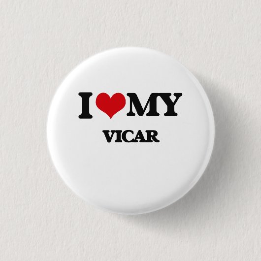 Liebe I mein Vicar Button (Vorderseite)