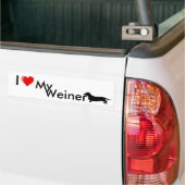 Liebe I mein Weiner Autoaufkleber (Auf Lkw)